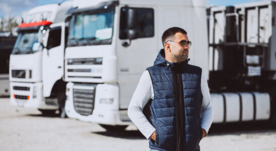 Tachograf v nákladním vozidle