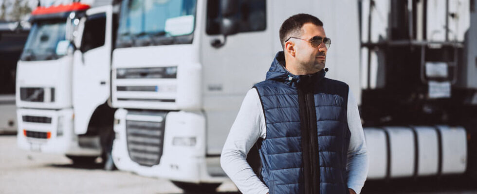 Tachograf v nákladním vozidle